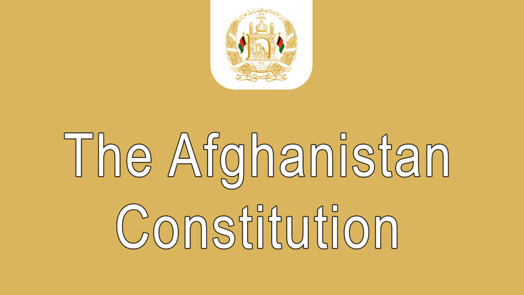 Constitution of afghanistan