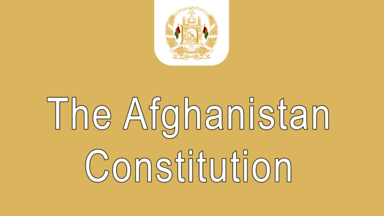 Constitution of afghanistan